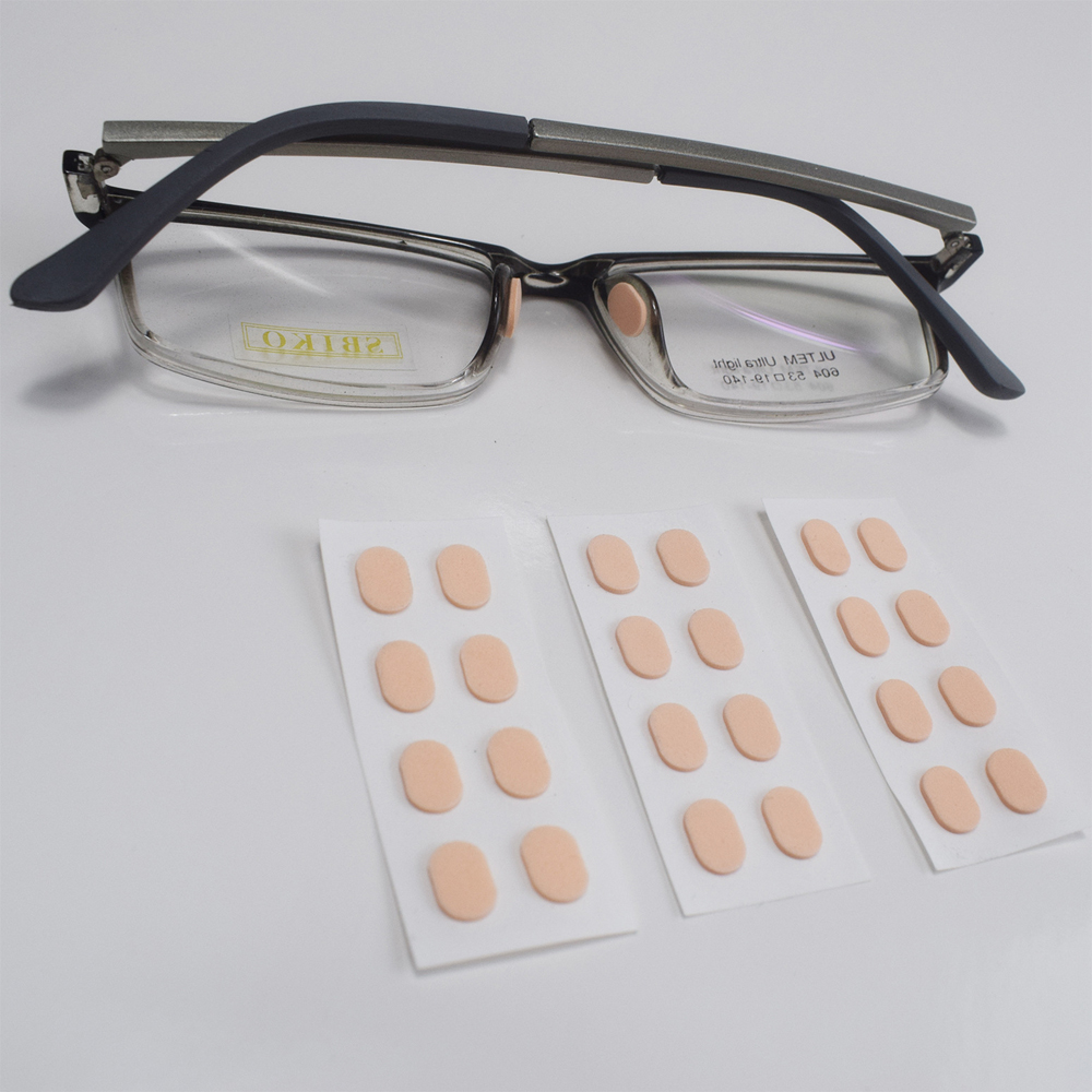Bộ 12 Cặp Đệm Mũi Bằng EVA Mềm Không Trơn Chịu Nhiệt Độ Cao Màu Đen/Đen Có Keo Dính/Nhiều Màu Lựa Chọn Cho Mắt Kính