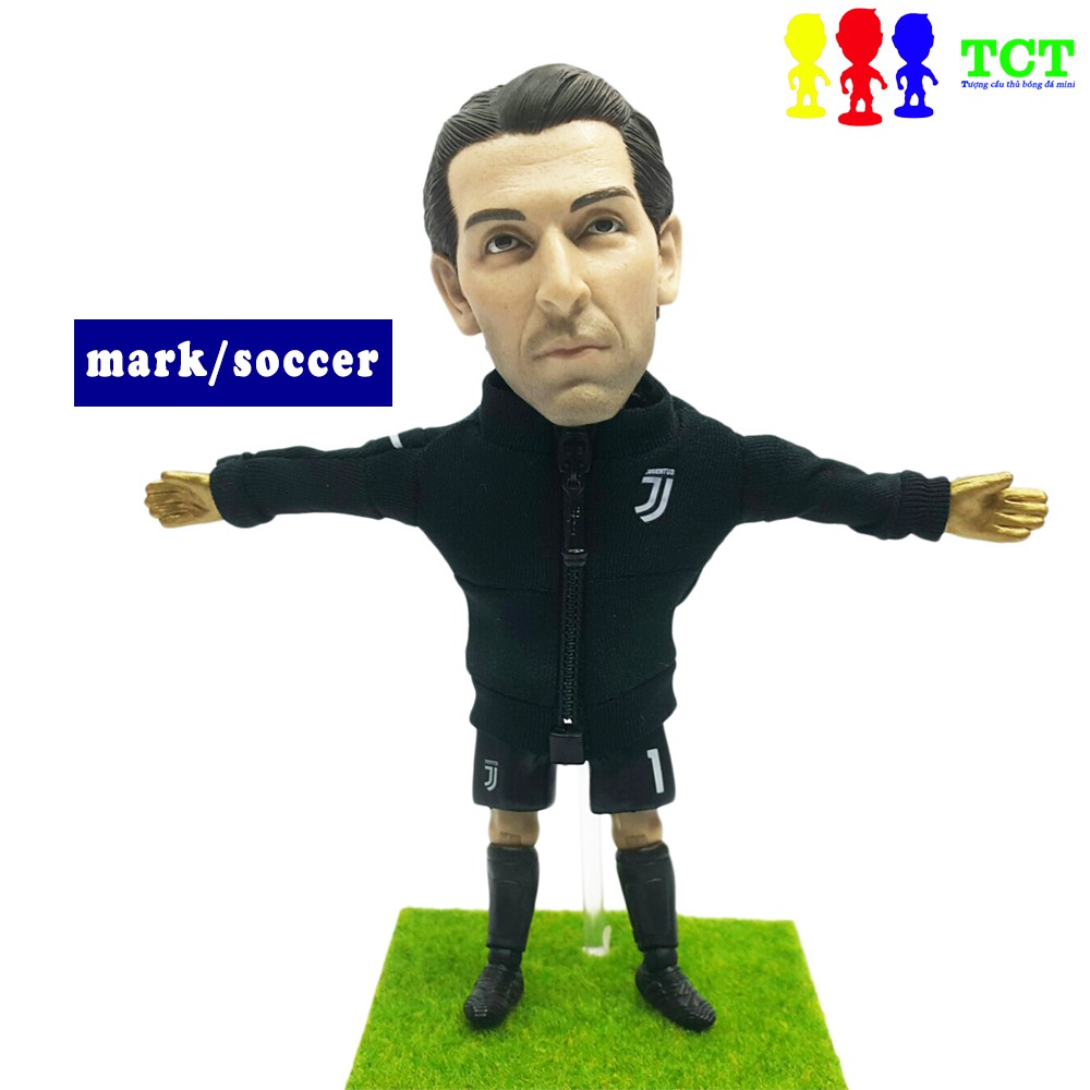 Tượng cầu thủ bóng đá MarkSoccer cao 13cm Buffon - Juventus thỏa thích tạo dáng