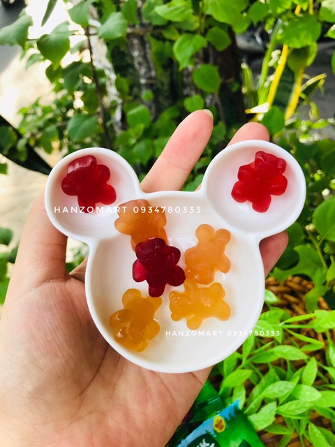 [1 gói] Kẹo dẻo trái cây gấu hữu cơ organic Black Forest gummy bear