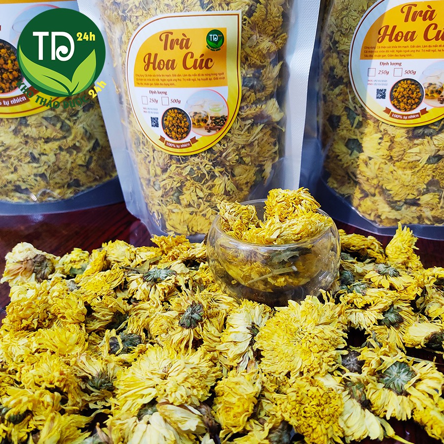 [Hàng Siêu Đẹp] Trà hoa cúc vàng, giúp an thần, ngủ ngon, sâu giấc, giảm đau bụng kinh, kiểm soát lượng đường trong máu