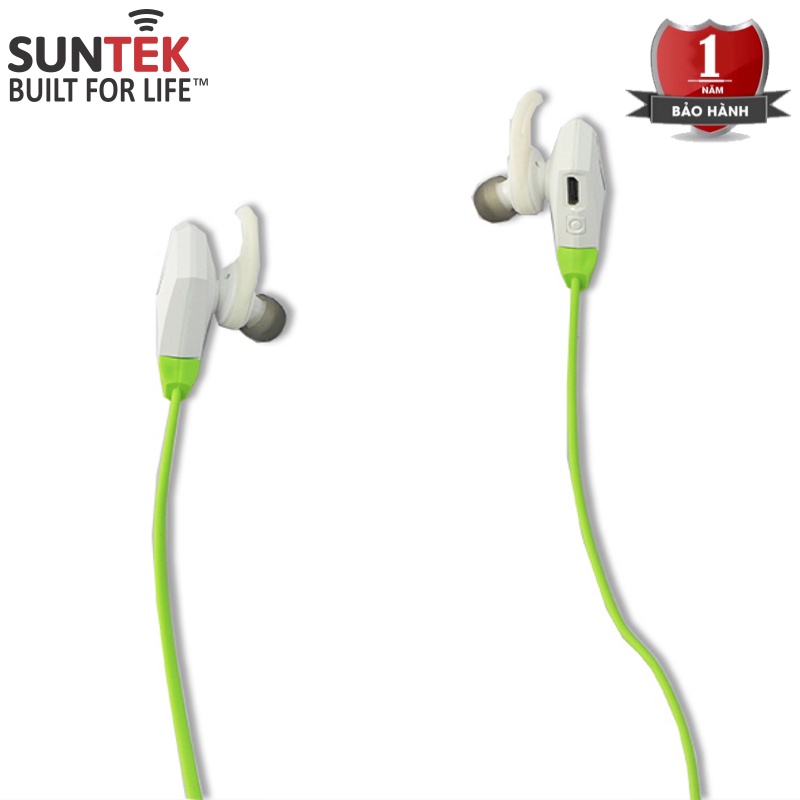 Tai Nghe Thể Thao Bluetooth SUNTEK Sport S7 - Dây đeo cổ, nhét tai dễ dàng tập luyện - Bảo hành chính hãng 1 năm