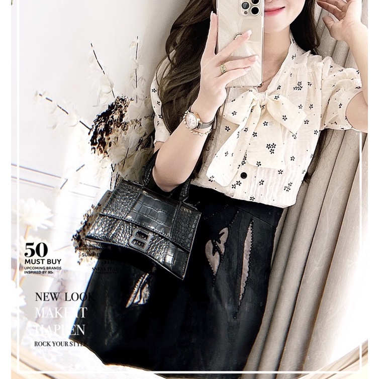 Áo hoa nhí G501 chất vải mát kiểu dáng nữ tính màu sắc hoạ tiết nhã nhặn xinh xắn - GEM Fashion