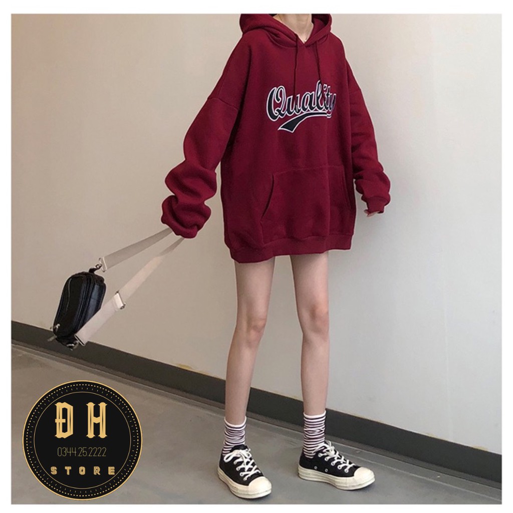(Mẫu Mới 2021) Áo Hoodie Chữ Quality Có Mũ Nam Nữ Chất Nỉ Bông Dày Dặn Form Rộng Unisex- Áo Nỉ Nam Nữ Ulzzang Hoạ Tiết | BigBuy360 - bigbuy360.vn