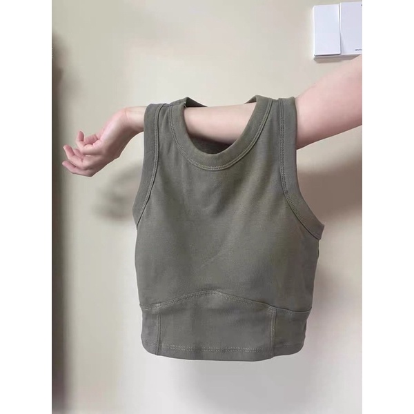 Áo croptop ba lỗ tôn eo