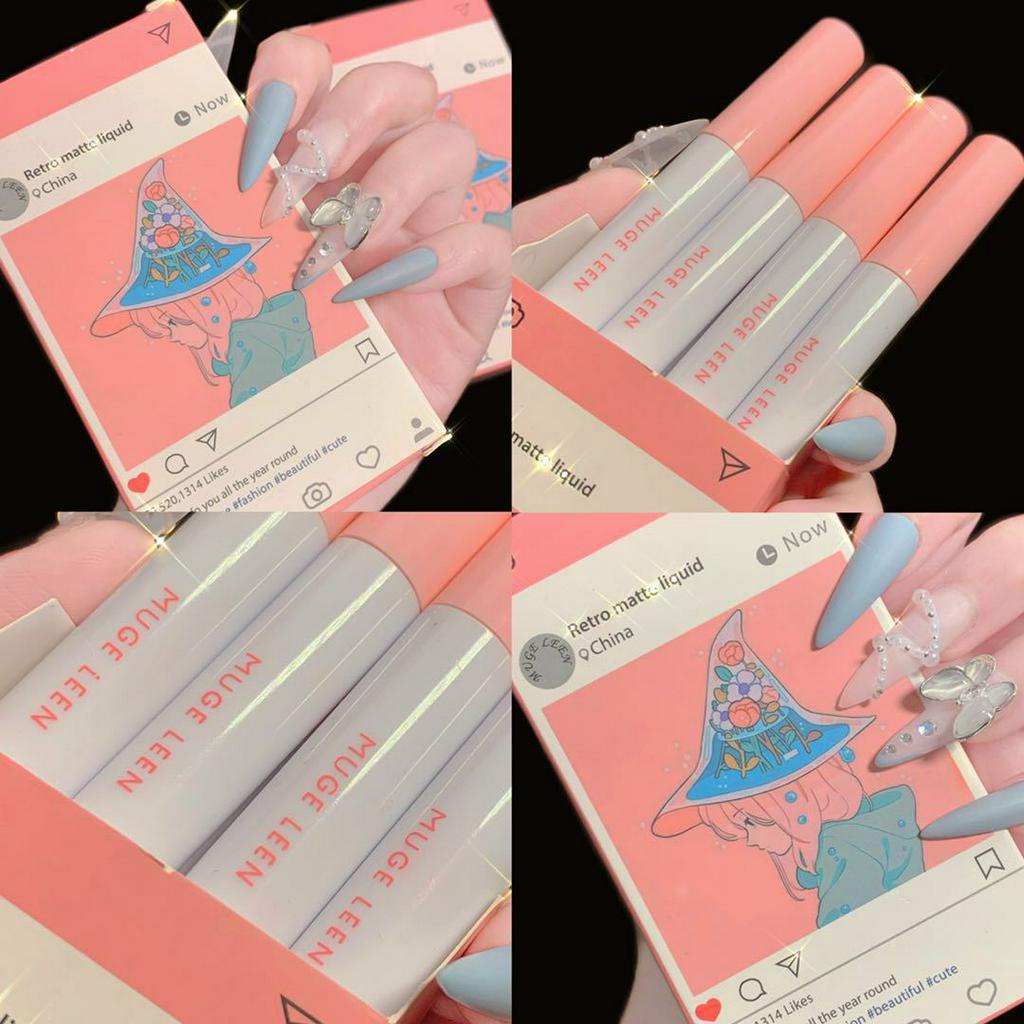 Set 8 son môi Muge Leen thiết kế đáng yêu hợp thời trang