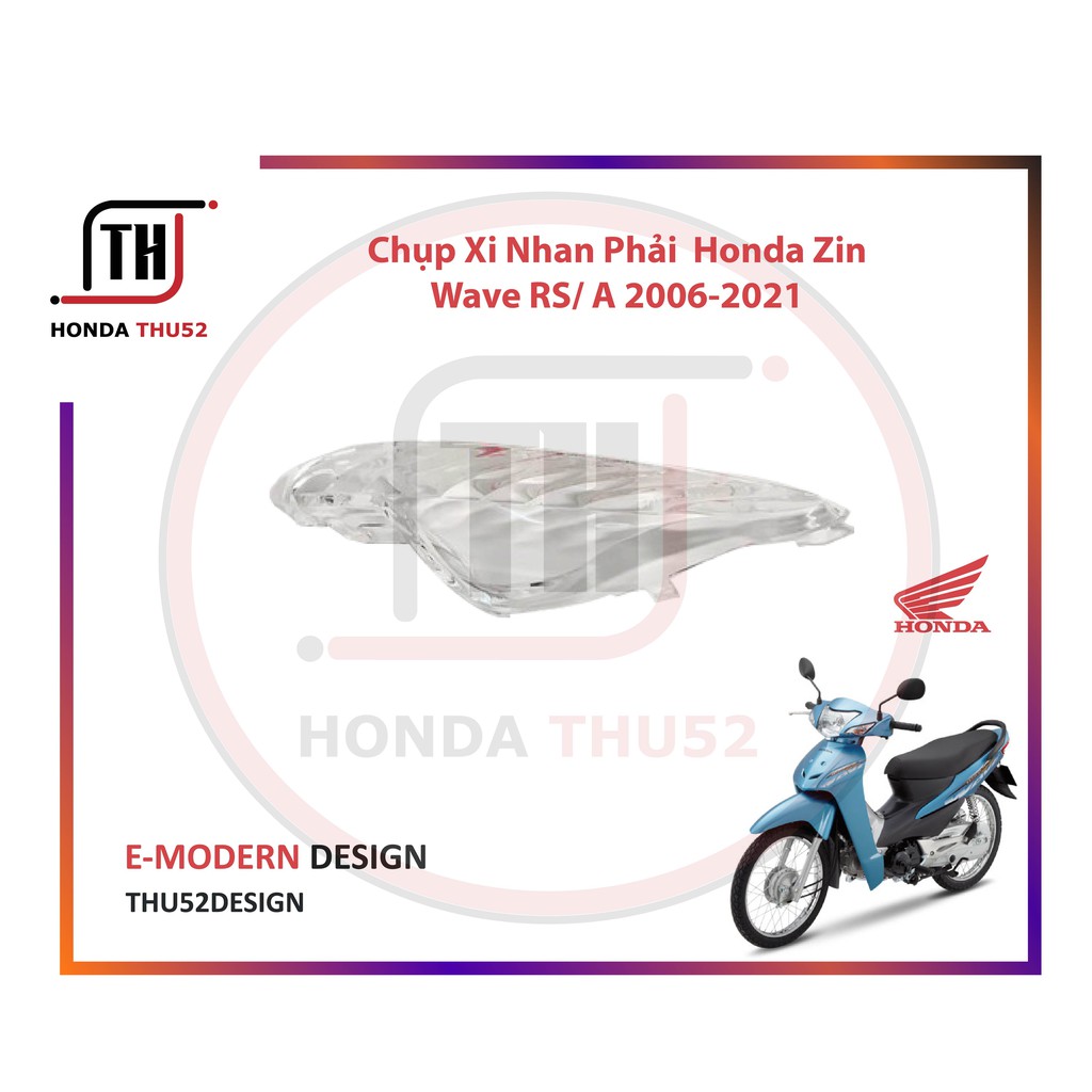 Nắp Chụp Chóa Đèn Xi Nhan Trước Wave RS Wave A 2006 -2021 Honda Zin