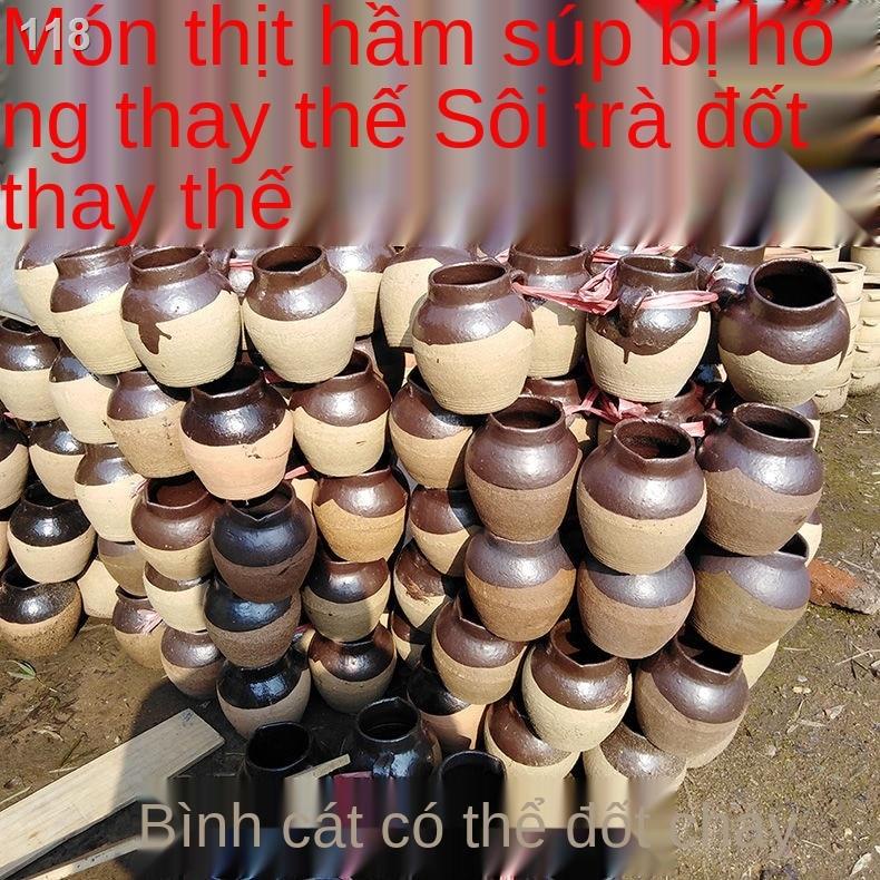 【hàng mới】Nồi đất nung, hầm, nấu phở, thuốc bắc, ninh, nước hầm ngọn lửa trần, bà bầu và em bé, cháo sức khỏe truyền thố