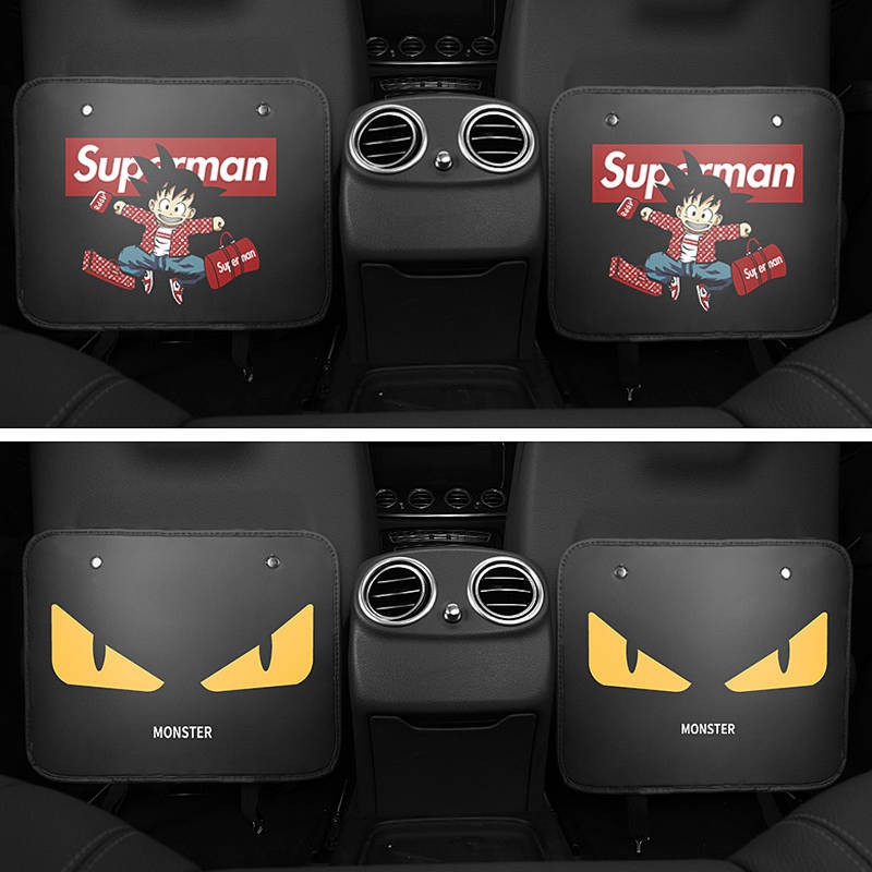 Đệm họa tiết hoạt hình chống bụi bẩn và những va đập từ trẻ em cho mặt sau ghế ô tô 7C8U