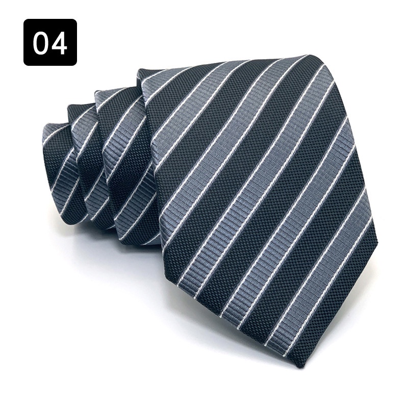 Cà Vạt 8CM Họa Tiết Sọc Thời Trang Sang Trọng Cho Nam