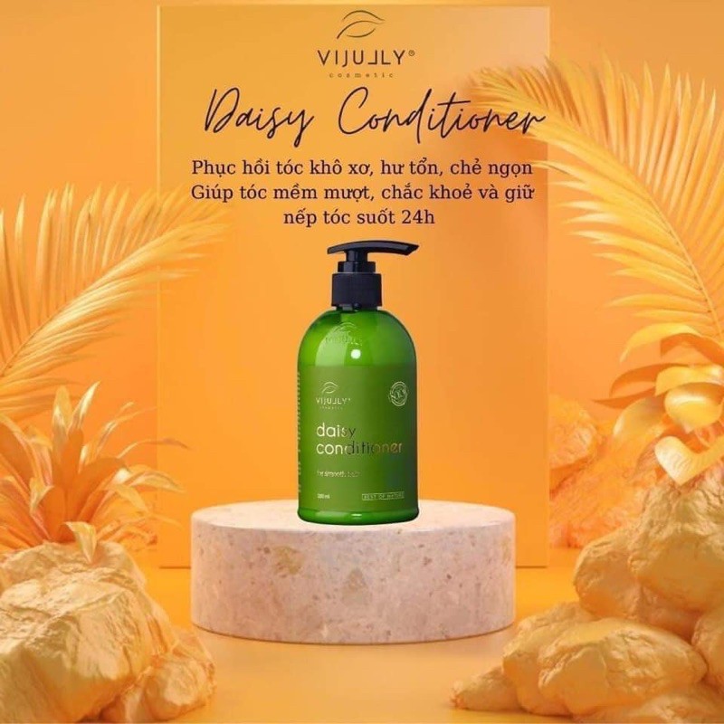 [TÓC SUÔN MƯỢT CHÍNH HÃNG 100%] DẦU XẢ DỪA HOA CÚC VIJULLY SUÔN MƯỢT TÓC, GIẢM SƠ RỐI, KHÔ SƠ, CHẺ NGỌN TÓC | BigBuy360 - bigbuy360.vn
