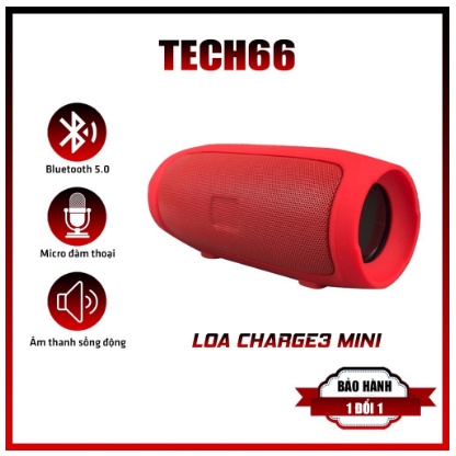 Loa Bluetooth Không Dây Cầm Tay Charge 3 Mini Nghe Nhạc Hay, Hỗ Trợ Cắm Usb Thẻ Nhớ Tf Nhỏ Gọn Giá Rẻ