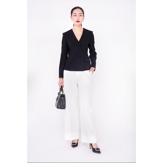 Sixdo newtag áo vest cổ chéo V đen mới nguyên tag M/L