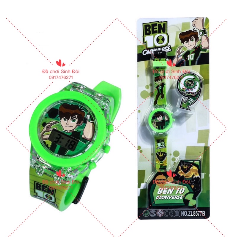 Đồng hồ trẻ em có đèn - siêu nhân ben