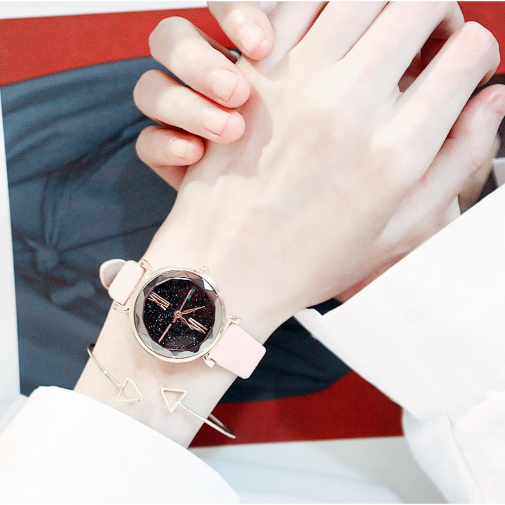 [Mã FAMAYFA2 giảm 10K đơn 50K] ĐỒNG HỒ NỮ HZ226 DÂY DA MẶT KIM TUYẾN VIỀN 3D KOREA CỰC DỄ THƯƠNG | BigBuy360 - bigbuy360.vn