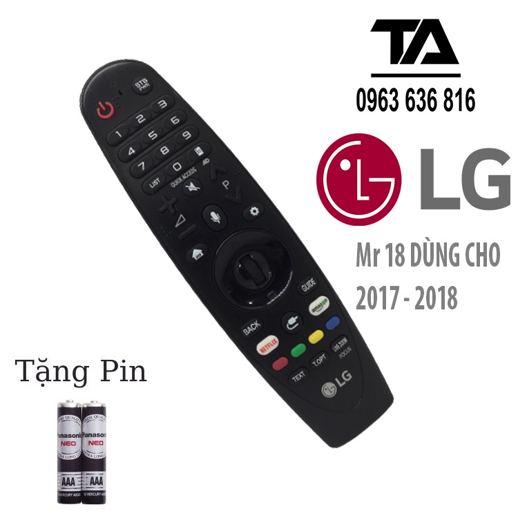 [ FREESHIP 50K ] Remote tivi LG ✔ ĐIỀU KHIỂN LG MAGIC REMOTE AN-MR18BA CHO SMART TIVI LG 2017 + 2018 - HÀNG CŨ 90%