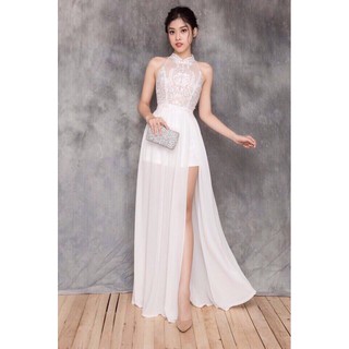ĐẦM MAXI DỰ TIỆC CỔ YẾM SIÊU XINH