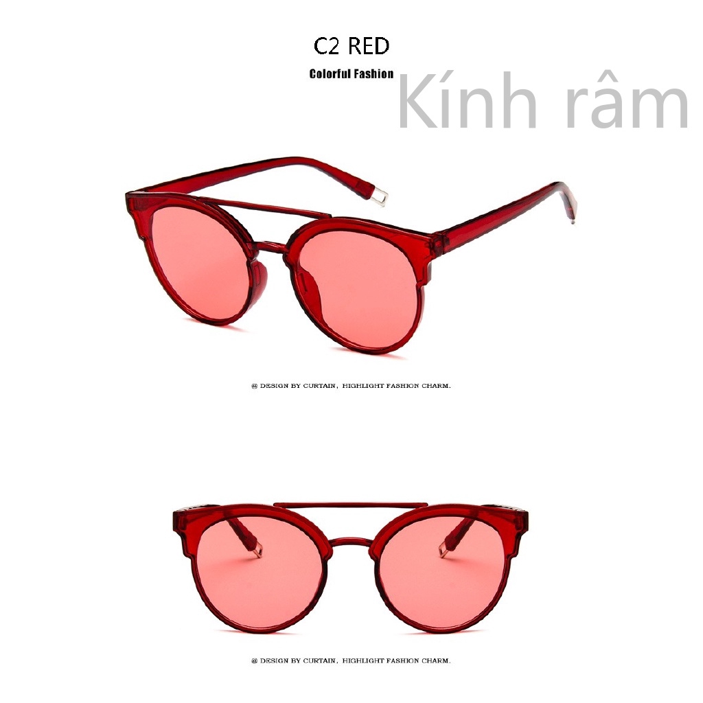 Kính mát gọng kim loại chống nắng UV400 cho Nữ