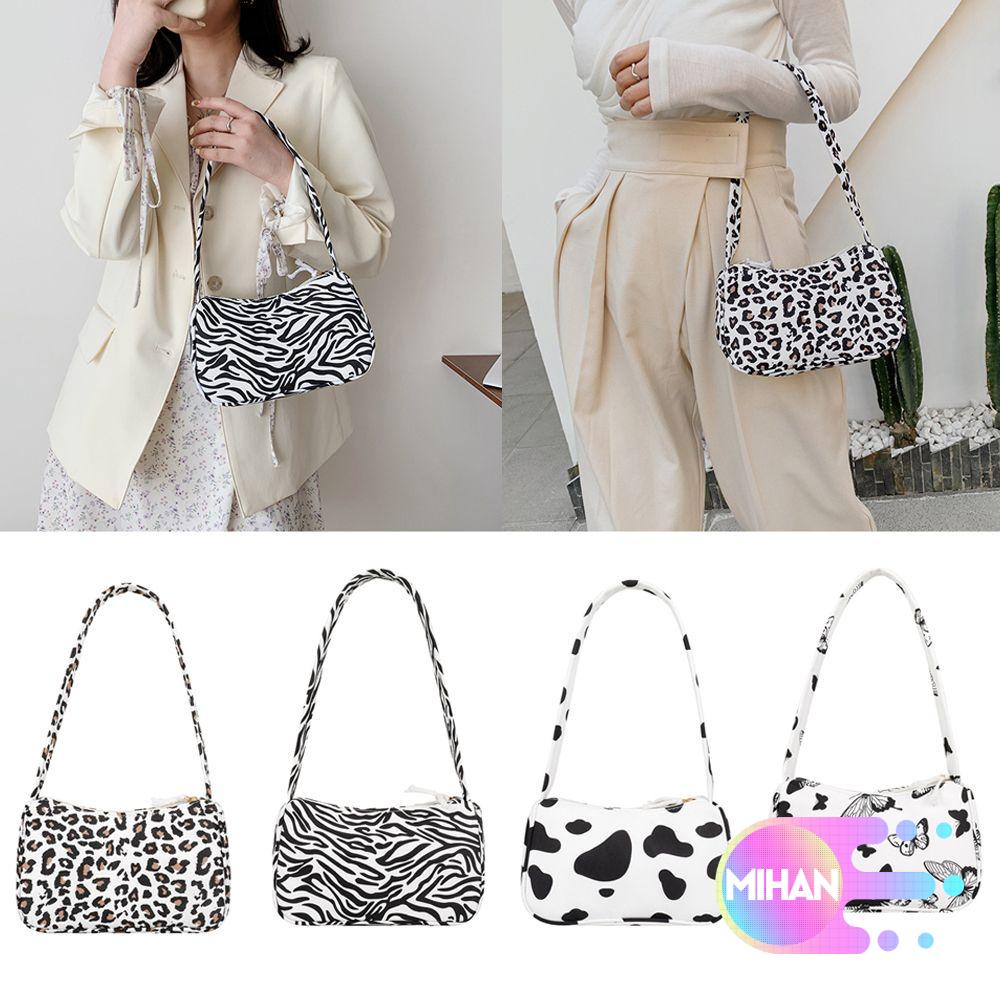 Túi Đeo Chéo Vuông Vải Canvas Họa Tiết Động Vật Thời Trang Dành Cho Nữ MIHAN1