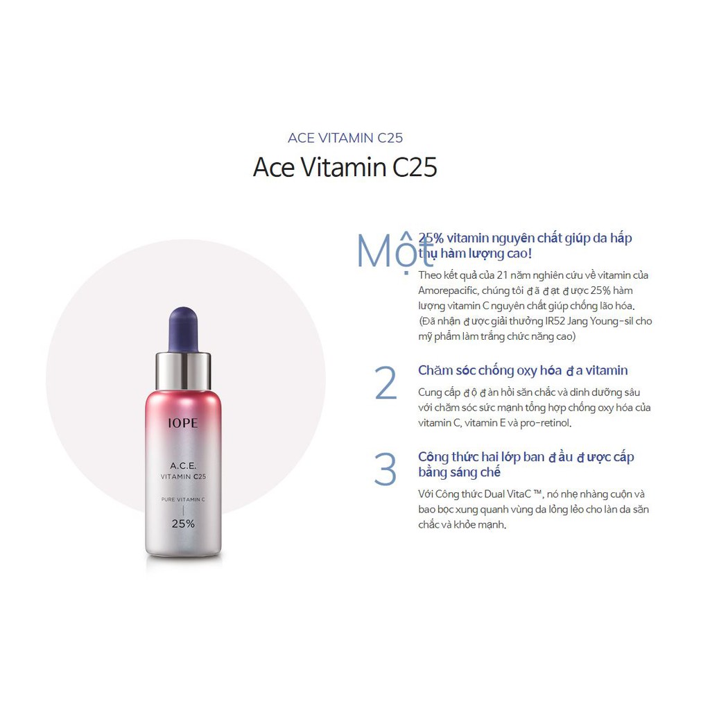 Tinh chất giảm nám mờ đốm nâu làm sáng da IOPE A.C.E Vitamin C 30% | BigBuy360 - bigbuy360.vn