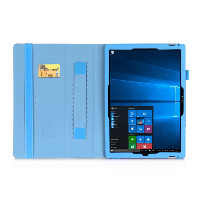 Bao Da Máy Tính Bảng Có Tay Cầm Và Ngăn Đựng Thẻ Cho Microsoft Surface Pro 3 4 5 6 Pro3 Pro4 Pro5 Pro6 12.3 Inch