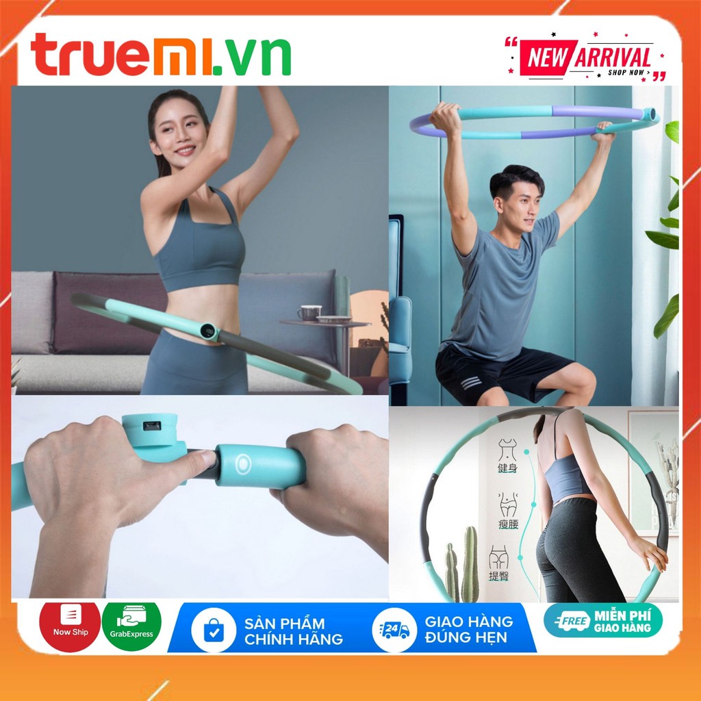 Vòng lắc hông thông minh xiaomi, có thể kết nối với smarthome để theo dõi luyện tập, Move It Smart Thin Waist Hula Hoop