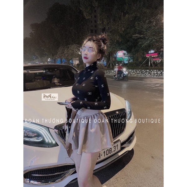 Áo cổ lọ chaneo cực hot