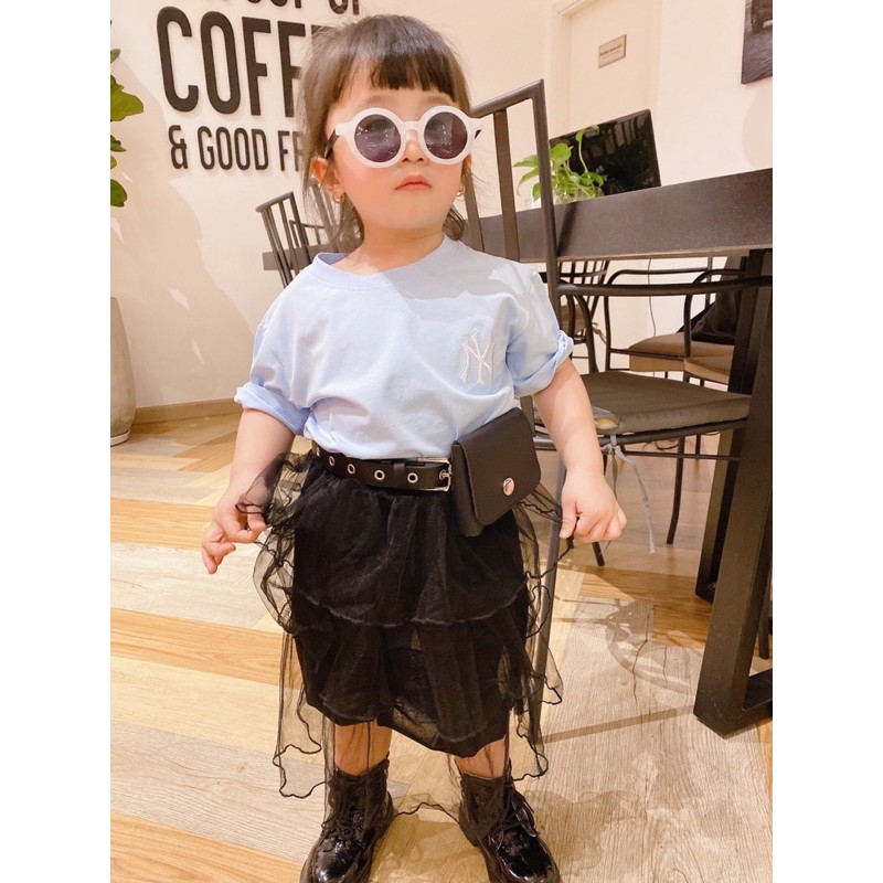 Áo phông kid logo ở lưng đủ 4 màu hàng chuẩn