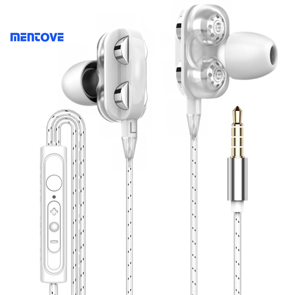 Tai Nghe Nhét Tai Bass Trầm Có Dây Kèm Mic