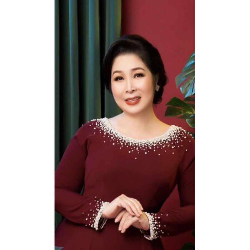 Áo dài tiệc trung niên sui gia