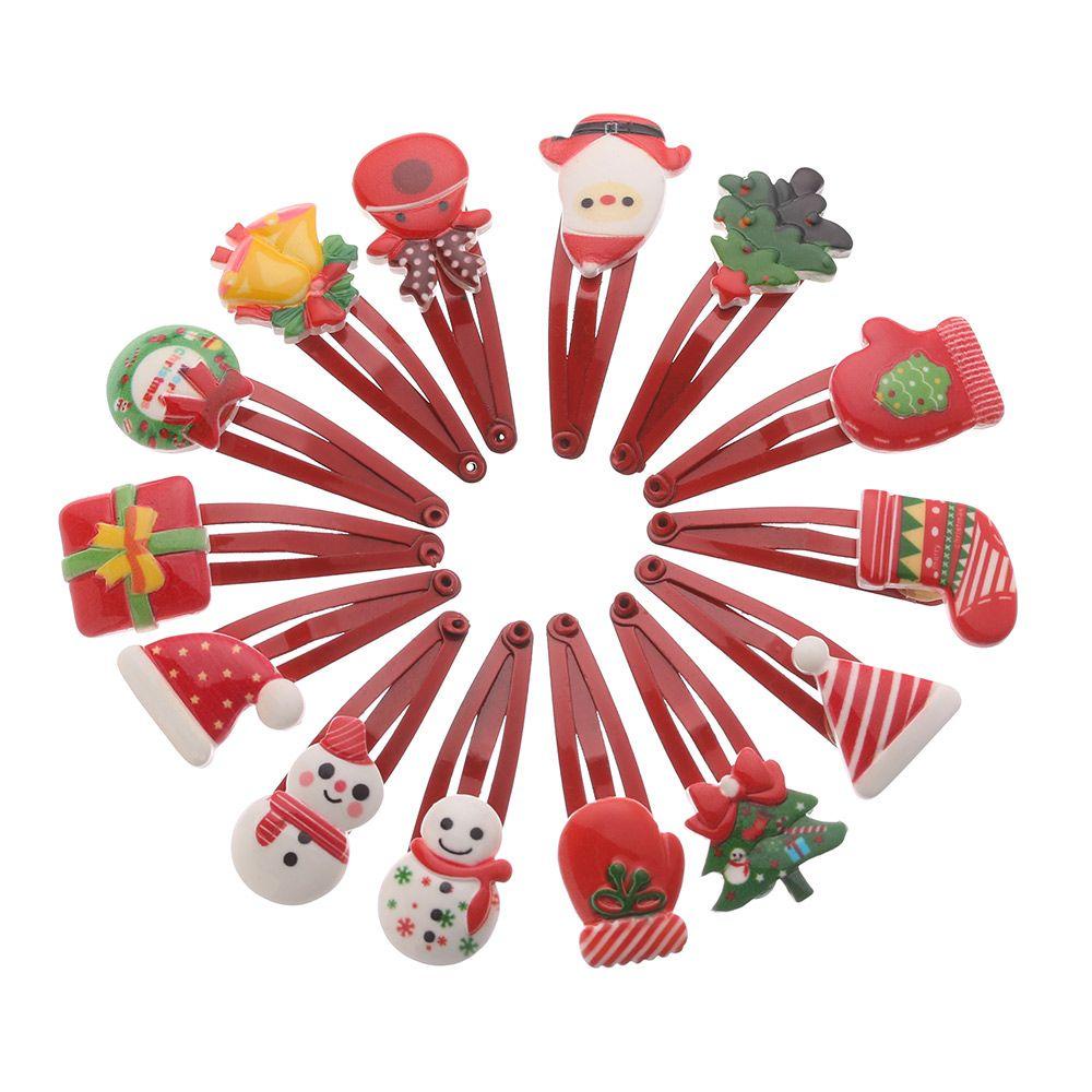 OKDEALS 1 / 5 / 10 Kẹp Tóc Ông Già Noel Dễ Thương Cho Bé