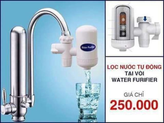 Bộ dụng cụ lọc nước tự động ngay tại vòi