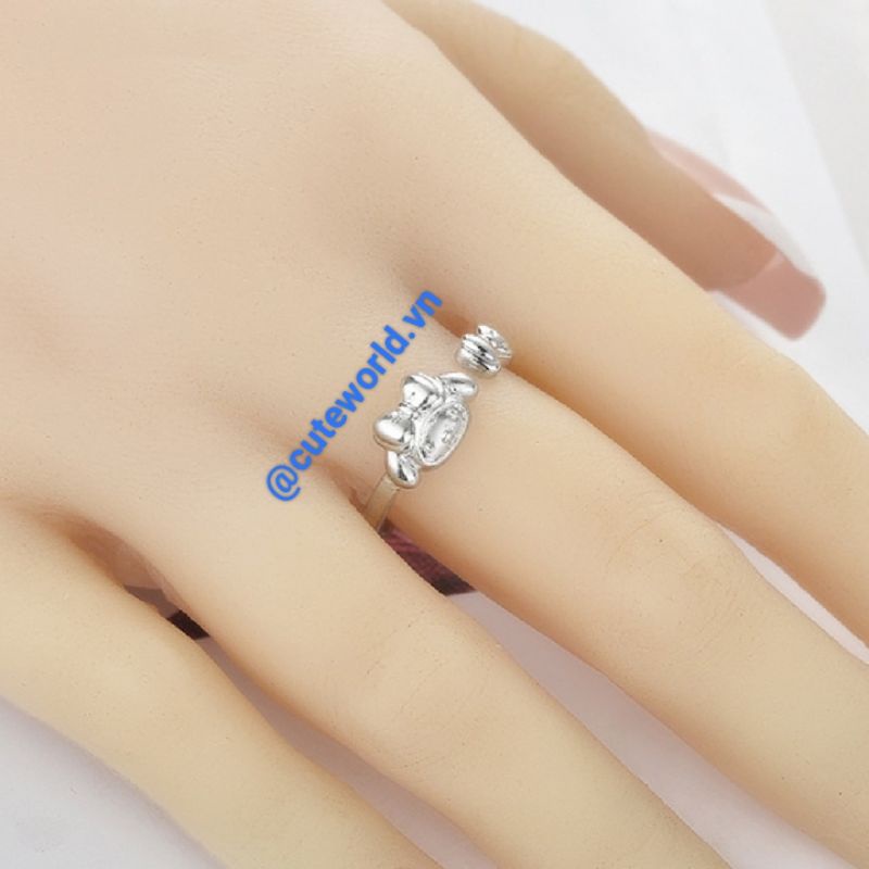 Nhẫn Bạc Hình Kuromi My Melody