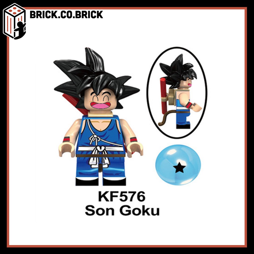 Non Lego Dragon Ball Đồ Chơi Lắp Ráp Minifigure Anime Mô Hình Sáng Tạo 7 viên ngọc rồng KF6048