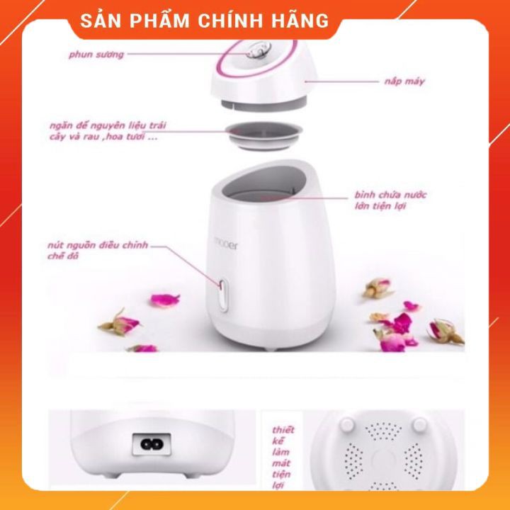 MÁY XÔNG DA MẶT THẢO DƯỢC,HOA QUẢ TƯƠI TỰ ĐỘNG 2 IN 1 MAOER [FREESHIP]