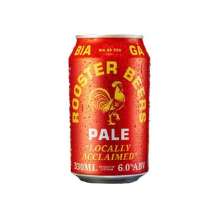 Lon Bia Rooster Pale (Bia gà đỏ) 6% (330ml)
