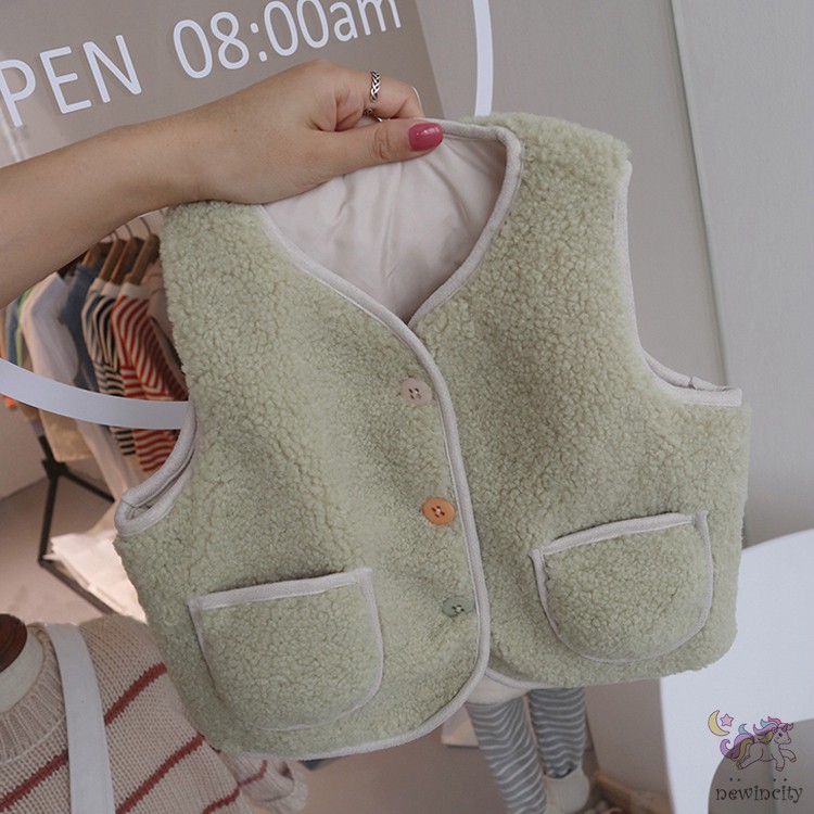 Áo Cardigan Không Tay Phong Cách Hàn Quốc Cho Bé