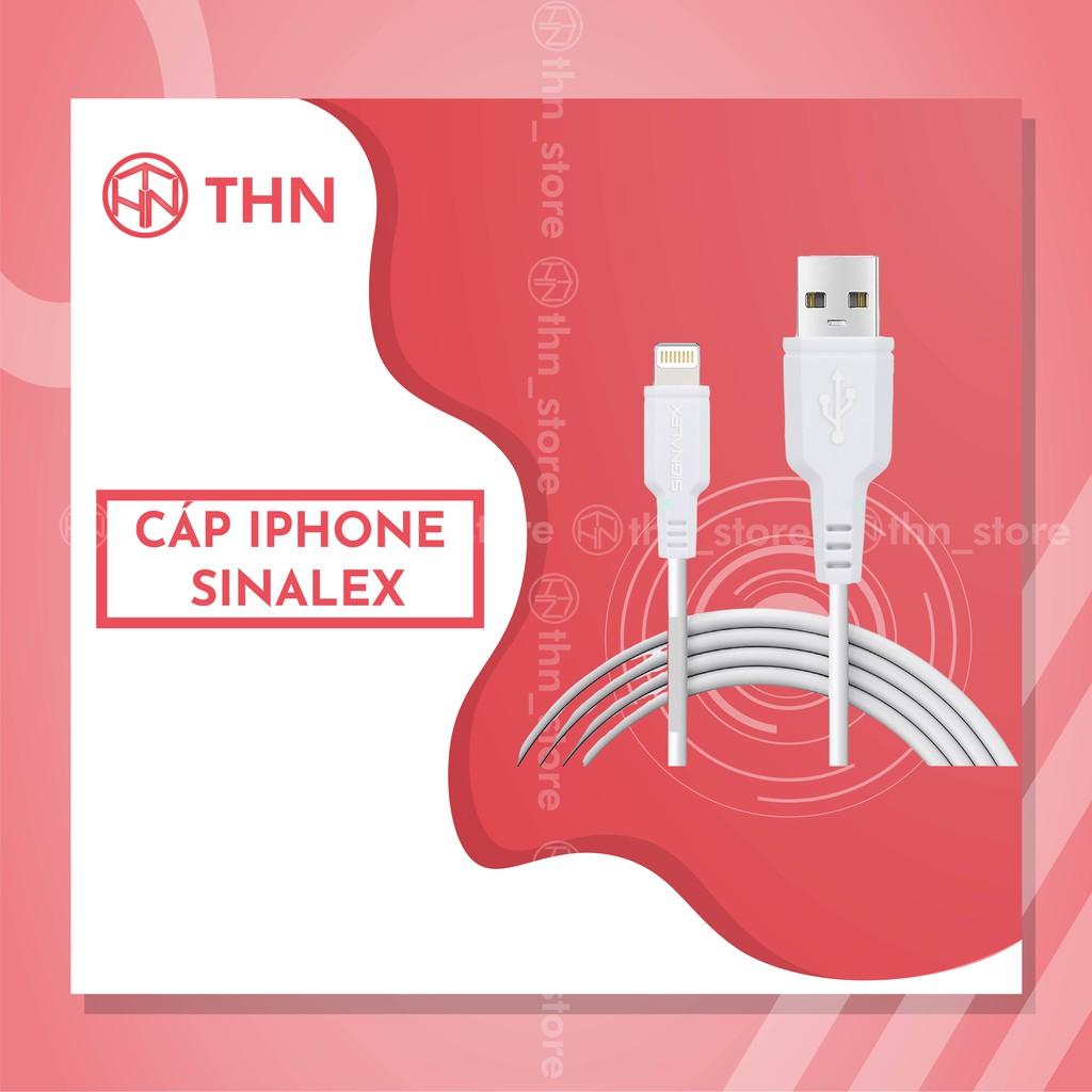 Cáp Sạc Iphone Lightning Signalex Xuất UK Dài 1,5m