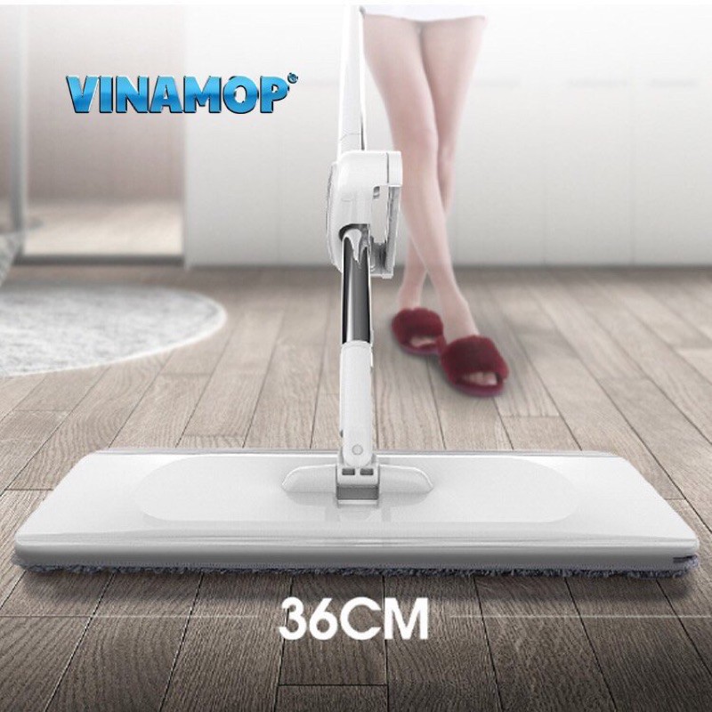 Chổi lau nhà trượt vắt 360 độ vnm01 freeship cây lau sàn tự vắt vinamop Vinamop chữ nhật thông minh VNM-01 chính hãng