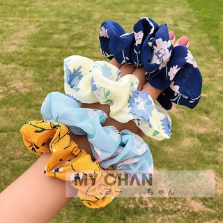 Dây cột tóc scrunchie lụa satin phi bóng sang chảnh - 43