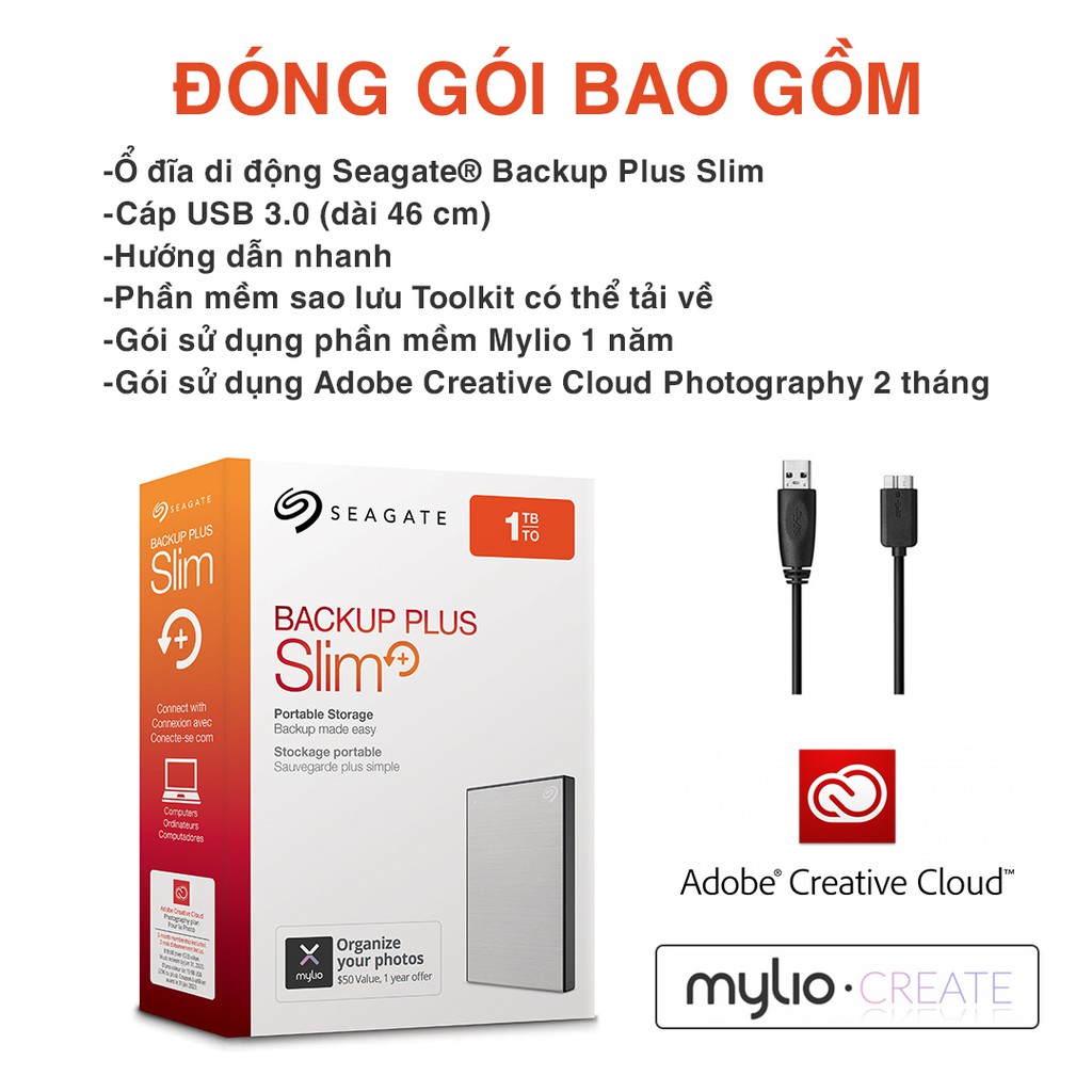 Ổ Cứng Di Động Seagate Backup Plus Slim 2TB_USB 3.0 ChopperGaming