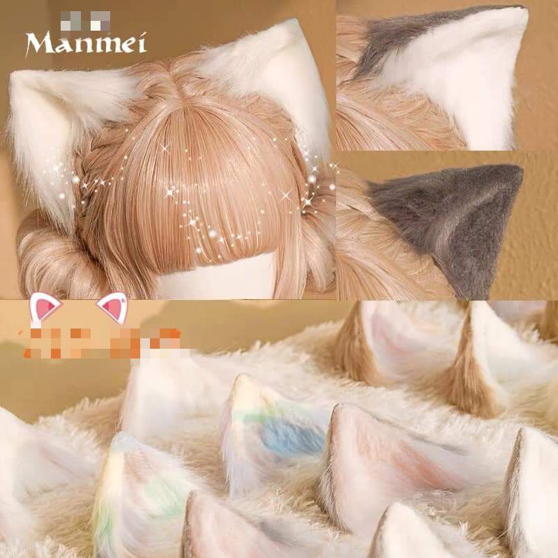 Tai mèo, cáo xù lông, cosplay nhiều màu