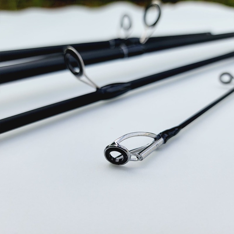 Bộ Cần câu lure đứng carbon Mantis máy câu Deukio Fs3000