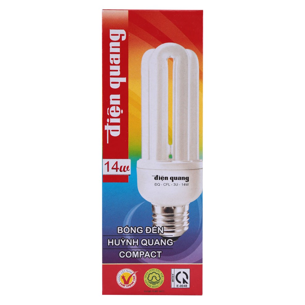 Bóng Đèn Huỳnh Quang Compact 14W Điện Quang ĐQ-CFL-3U-14W White Light | BigBuy360 - bigbuy360.vn