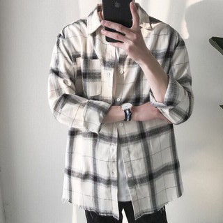 Xả kho_áo khoác sơ mi unisex caro form đẹp̣ _sarahan fashion