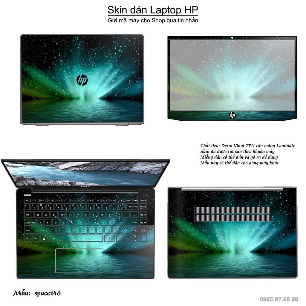 Skin dán Laptop HP in hình không gian nhiều mẫu 25 (inbox mã máy cho Shop)