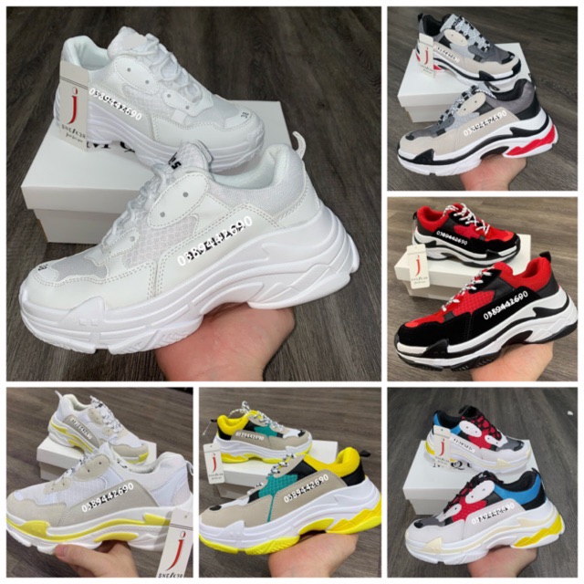 [Mã FATHANG5 giảm 10K đơn 50K] [Freeship+Hộp+Dây 50] New Color Video giày thể thao nam nữ+Hộp+Dây phản quang 50k