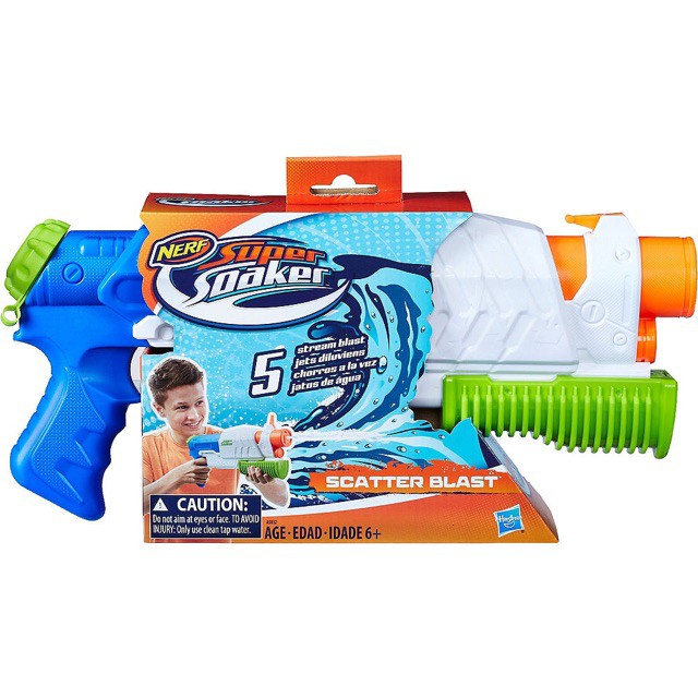 Súng nước Nerf super soaker scatter blast Chính hãng Hasbro