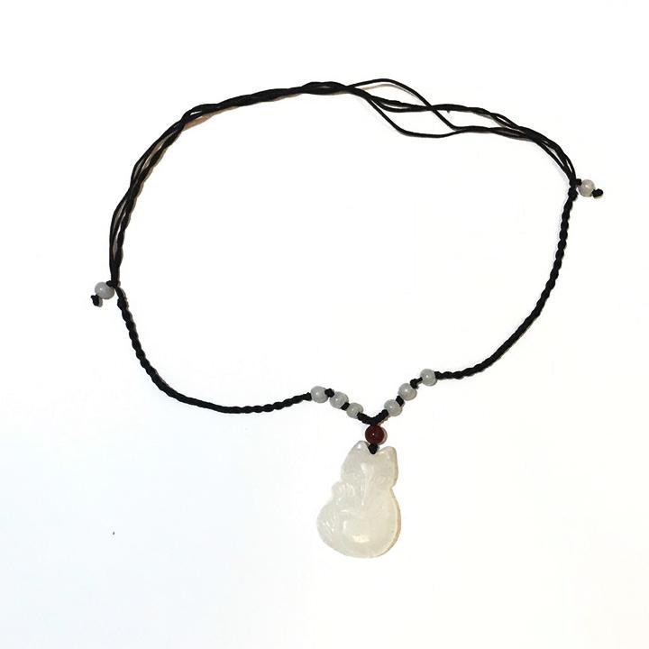 Vòng cổ ngọc bội hồ ly tình duyên dây chuyền quà tặng thời trang xinh xắn cá tính Hàn quốc