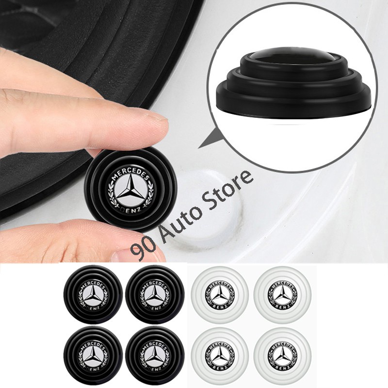 Bộ 4 Miếng Đệm Cao Su Dày Chống Sốc Cho Xe Hơi Mercedes Benz W210 W203 W204 W202 W176