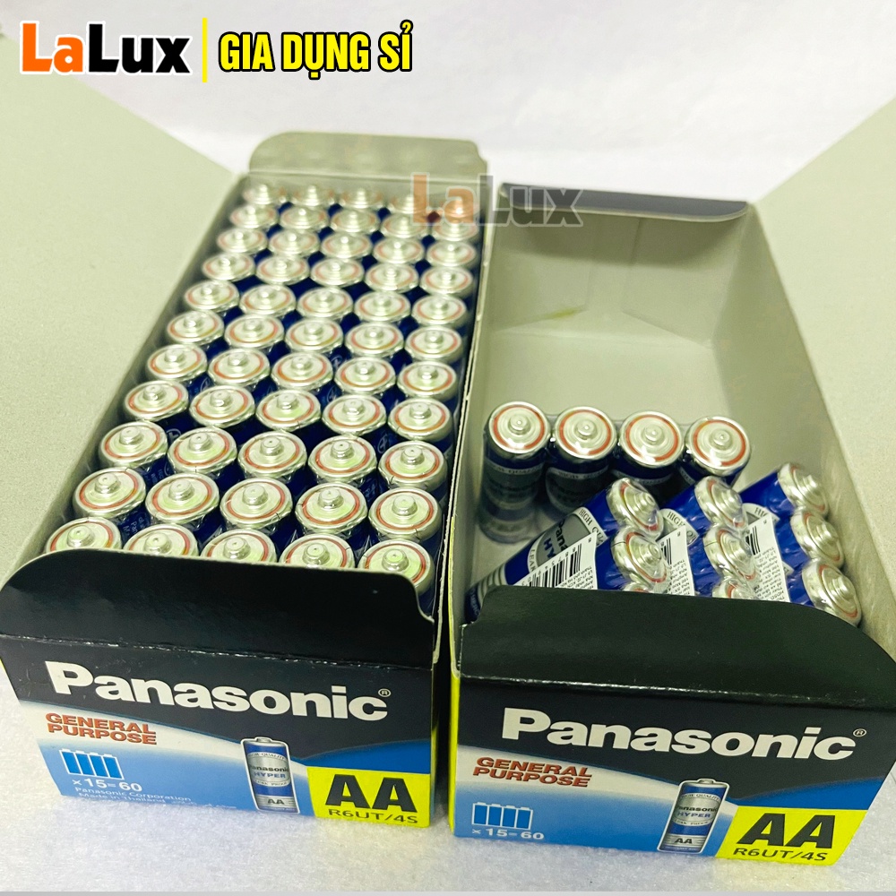 Pin AA Panasonic CHÍNH HÃNG HỘP 1.5V- Pin Tiểu 2A Cho Chuột Không Dây Điều Khiển Từ Xa,Đồng Hồ, Máy Tính, Máy Game LALUX